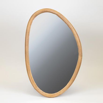 MIRROR WOODEN NATURAL COLOR 50x2.5x80cm