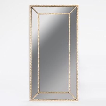 MIRROR METAL GOLD 59.50x3x120cm