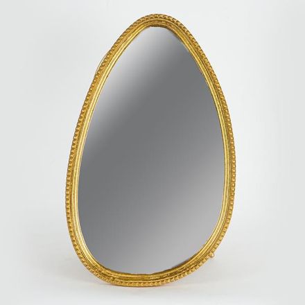 MIRROR WOODEN GOLD 41.5x3.5x60cm
