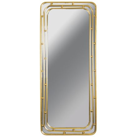 MIRROR METAL GOLD 50x4x120cm