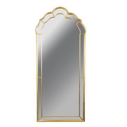 MIRROR METAL FRAME GOLD 60x3x138cm