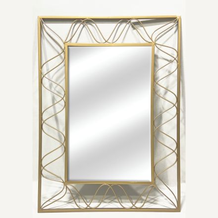 MIRROR METAL GOLD 60x1.5x80cm