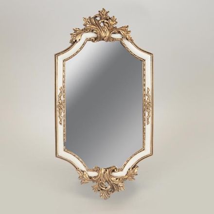 ΚΑΘΡΕΦΤΗΣ ΠΟΛΥΡΕΣΙΝ ΛΕΥΚΟΣ-ΧΡΥΣΟΣ 21x2.5x41cm