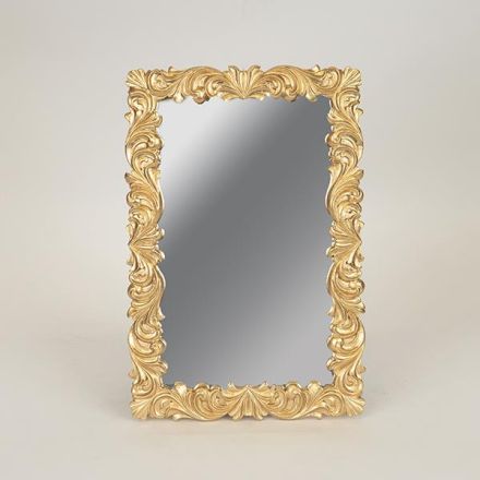 MIRROR POLYRESIN GOLD 21x1.7x31.3cm