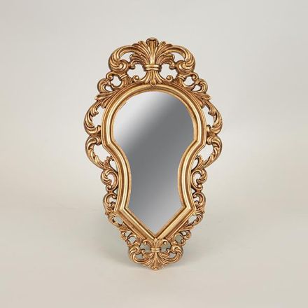 MIRROR POLYRESIN GOLD 19.5x1.7x32.3cm
