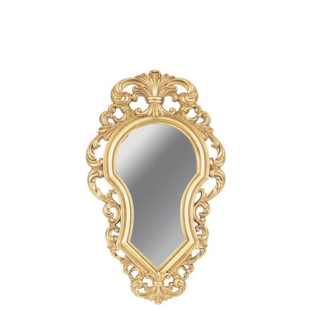 MIRROR POLYRESIN GOLD 19.5x1.7x32.3cm