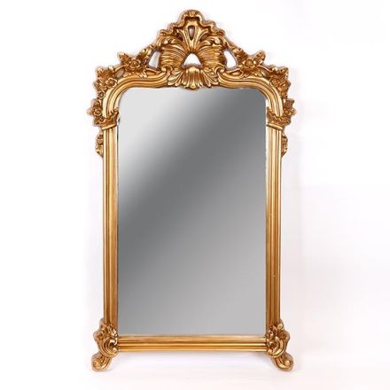 MIRROR  PU ANTIQUE GOLD  66x6x122cm