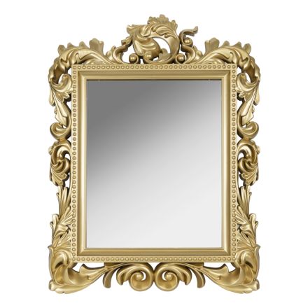 MIRROR PLASTIC GOLD 58x3.5x79cm