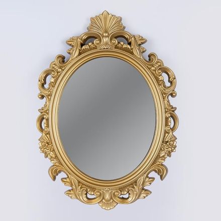 MIRROR PLASTIC GOLD 53x4x73cm