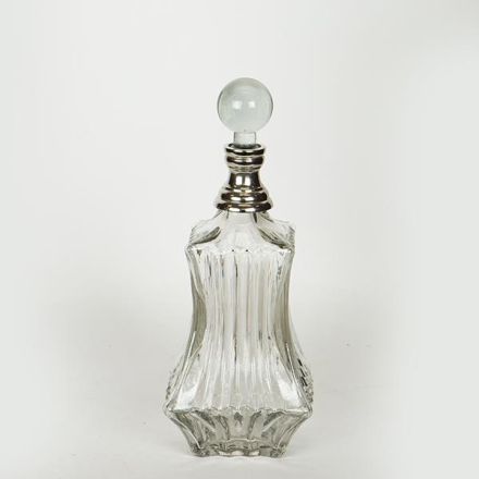 ΚΑΡΑΦΑ ΓΥΑΛΙΝΗ - ΜΕΤΑΛΛΙΚΗ ΑΣΗΜΙ 11x33cm