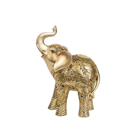 ELEPHANT GOLD 19x9.5x26.5cm