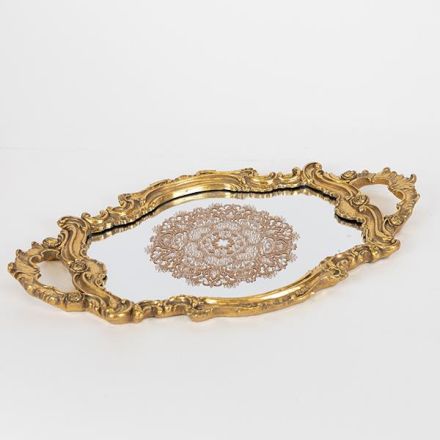 ΔΙΣΚΟΣ ΜΕ ΚΑΘΡΕΦΤΗ ΠΟΛΥΡΕΖΙΝ ΧΡΥΣΟΣ 46.7x27.8x3.4cm