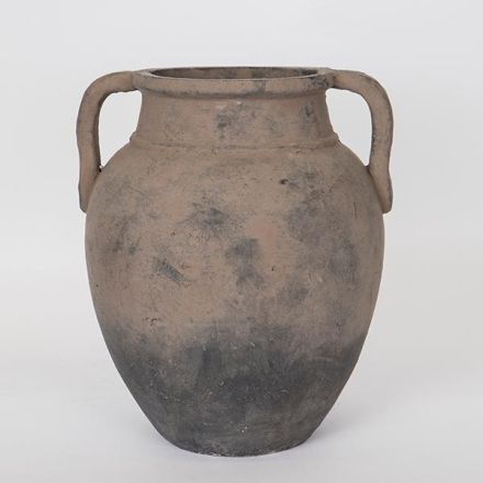 POT CERAMIC BROWN 30x30x37cm