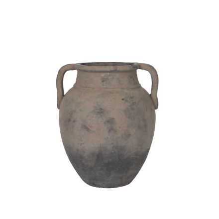 POT CERAMIC BROWN 30x30x37cm