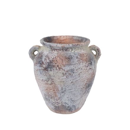 POT CEMENT GREY - BROWN 24.5x21x24.5cm