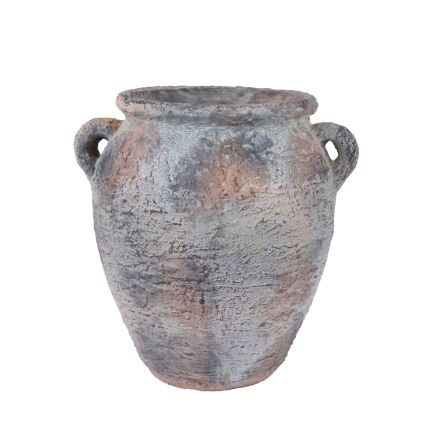POT CEMENT GREY - BROWN 29x24.5x29cm