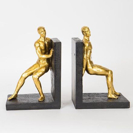 S/2 ΒΙΒΛΙΟΣΤΑΤΗΣ ΜΑΥΡΟΣ - ΧΡΥΣΟΣ  33.5x11.5x25cm