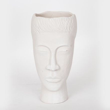 ΒΑΖΟ ΤΣΙΜΕΝΤΕΝΙΟ ΛΕΥΚΟ 18x16x31.5cm