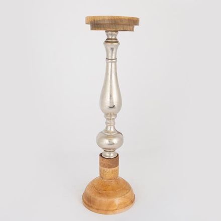 ΚΗΡΟΠΗΓΙΟ ΞΥΛΟ-ΜΕΤΑΛΛΟ ΦΥΣΙΚΟ- ΑΣΗΜΙ 15x15x51cm