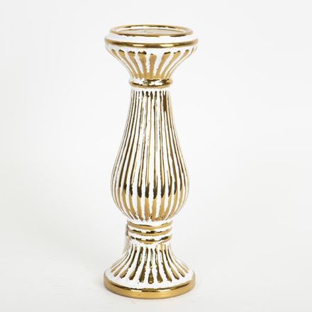 ΚΗΡΟΠΗΓΙΟ ΚΕΡΑΜΙΚΟ ΧΡΥΣΟ-ΛΕΥΚΟ 1 ΘΕΣΗ 10.8x10.8x30cm