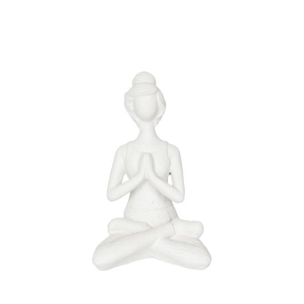 DECORATIVE STATUETTE RESIN WHITE 13.5x11x21.5 cm