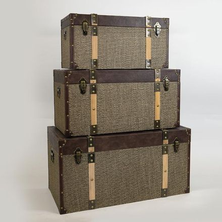 S/3 ΜΠΑΟΥΛΑ ΞΥΛΙΝΑ ΚΑΦΕ-ΜΠΕΖ 80x40x40cm/ 70x35x35cm/ 60x30x30cm