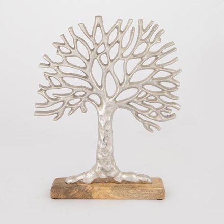 ΔΙΑΚΟΣΜΗΤΙΚΟ  ΔΕΝΤΡΟ ΜΕΤΑΛΛΟ ΑΣΗΜΙ 29x5x36cm