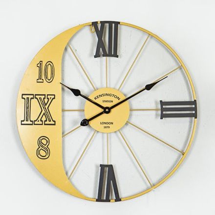 ΡΟΛΟΪ ΤΟΙΧΟΥ ΜΕΤΑΛΛΙΚΟ ΧΡΥΣΟ - ΜΑΥΡΟ 60x4.5x60cm