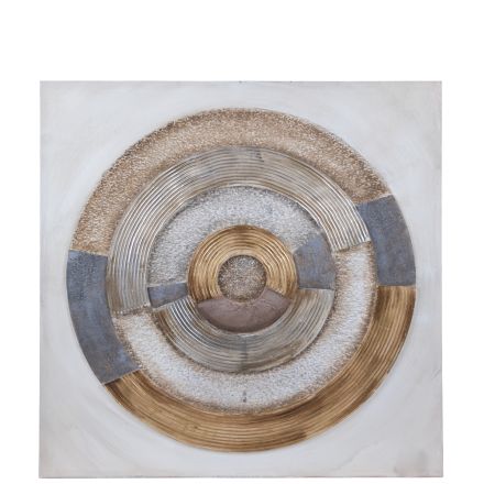 ΠΙΝΑΚΑΣ ΚΑΜΒΑΣ ΚΥΚΛΟΣ NATURAL - ΛΕΥΚΟΣ - ΜΠΛΕ 80x3x80cm