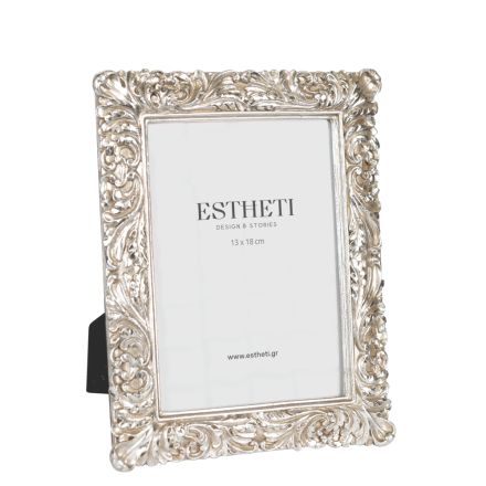 TABLE PHOTO FRAME (13x18) POLYRESIN SILVER