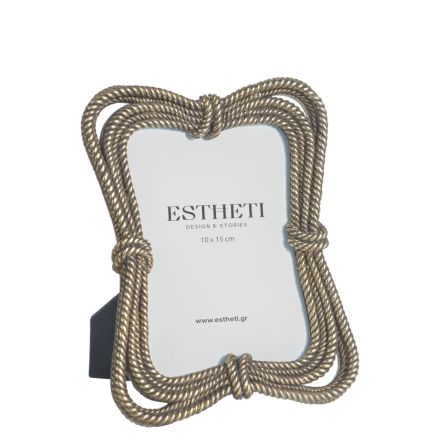 TABLE PHOTO FRAME (10x15) POLYRESIN GOLD 15.3x2.1x20.2cm