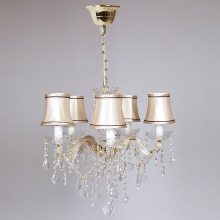 ΠΟΛΥΕΛΑΙΟΣ 5ΦΩΤΟΣ ΜΕ ΚΑΠΕΛΑ & ΚΡΥΣΤΑΛΛΑ ΧΡΥΣΟΣ 45x48cm