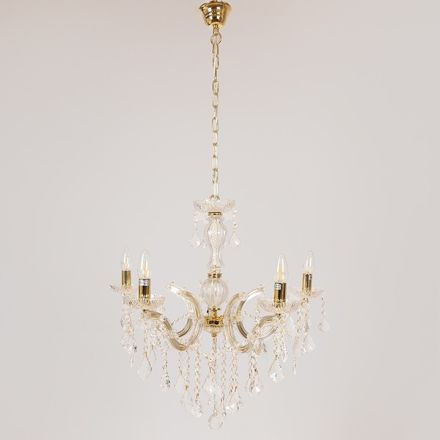 ΠΟΛΥΕΛΑΙΟΣ 5ΦΩΤΟΣ ΜΕ ΚΡΥΣΤΑΛΛΑ ΧΡΥΣΟΣ 64x65cm