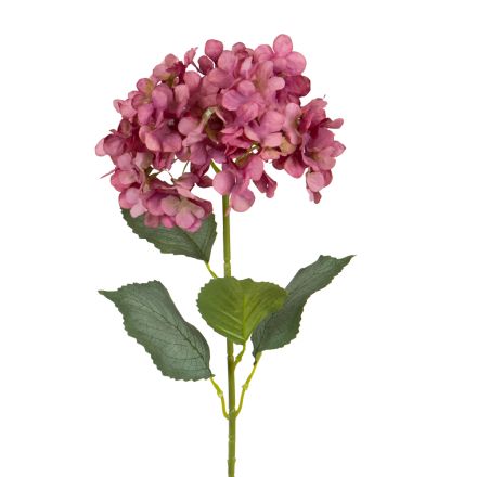 FLOWER/BRANCH HYDRANGEA PURPLE 77cm