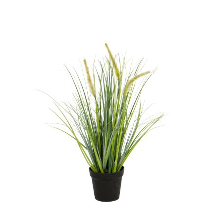 PLANT IN A POT PLASTIC BLACK 36cm
