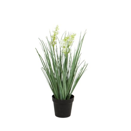 PLANT IN A POT PLASTIC BLACK 35.5cm