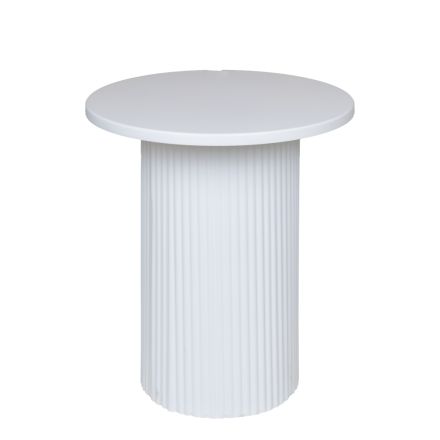 ΤΡΑΠΕΖΙ BOHΘΗΤΙΚΟ ΜΕΤΑΛΛΟ-ΞΥΛΟ ΛΕΥΚΟ 38x38x41cm