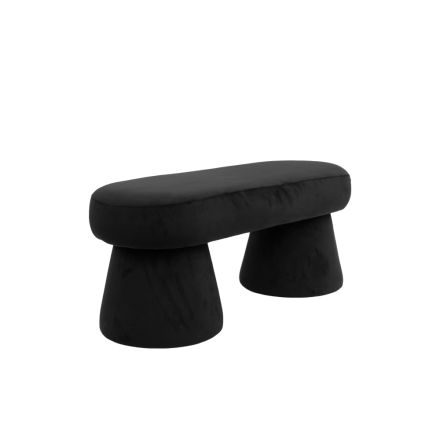 ΤΑΜΠΟΥΡΕ ΥΦΑΣΜΑΤΙΝΟ ΜΑΥΡΟ MDF 98x37x40cm