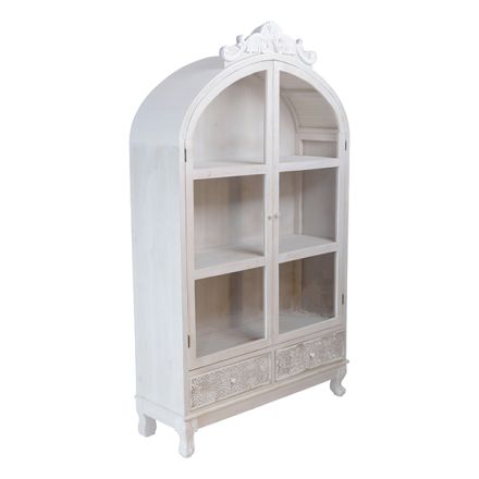 ΒΙΤΡΙΝΑ ΞΥΛΙΝΗ ΑΝΟΙΧΤΟ ΓΚΡΙ 93.5x32x160cm