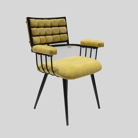 CHAIR VELVET BROWN 60x67x49x87.5cm