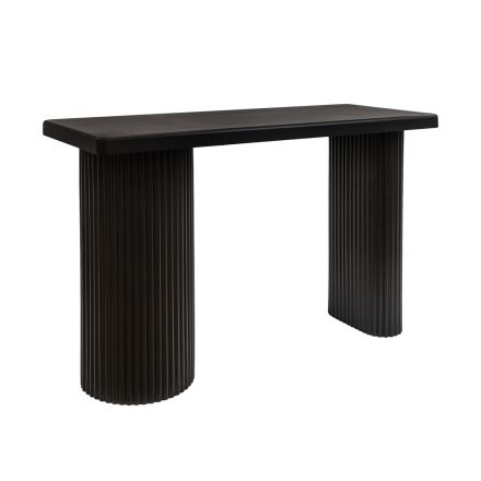 CONSOLE METALLIC - WOODEN BLACK 120x48x77cm