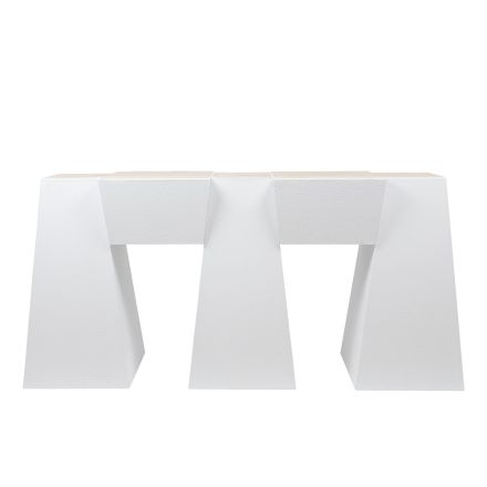 COFFEE TABLE WOODEN WHITE 140x45x78cm