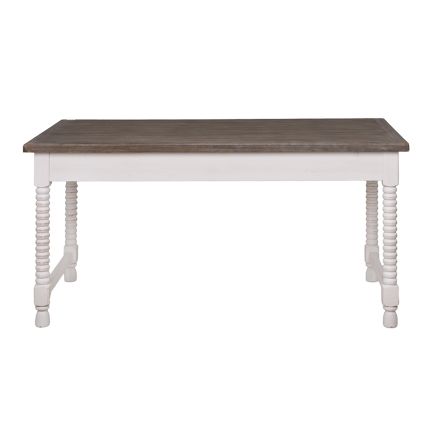 ΤΡΑΠΕΖΑΡΙΑ ΞΥΛΙΝΗ ΛΕΥΚΗ - ΦΥΣΙΚΟ 160x80x80cm