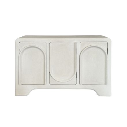 ΜΠΟΥΦΕΣ MDF ΥΠΟΛΕΥΚΟ 120x39x80cm