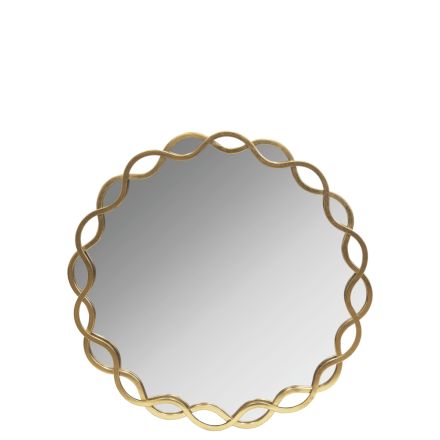 MIRROR METAL GOLD 55.5x3x55.5cm