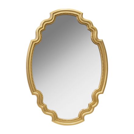 MIRROR PU GOLD 60x4x80cm