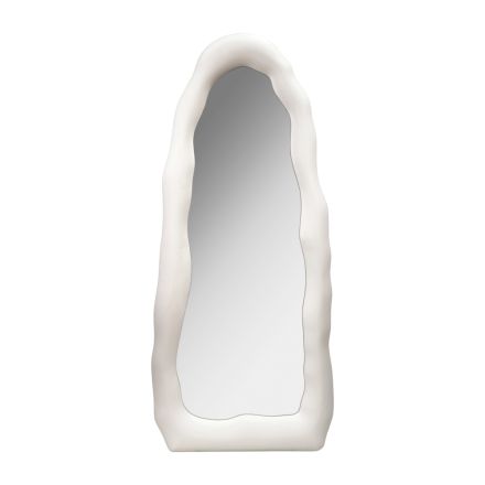 MIRROR IRREGULAR PU WHITE 80x7x180cm
