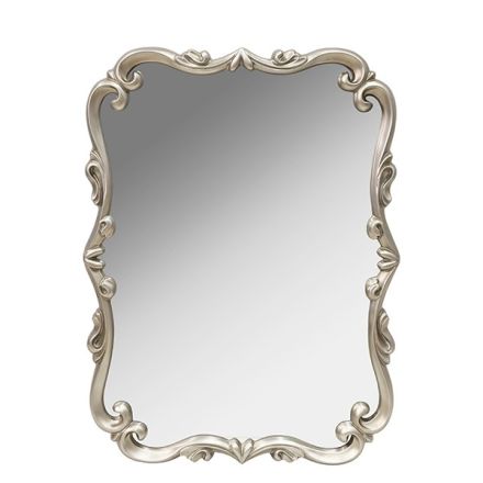 MIRROR PU SILVER 76x9x101cm
