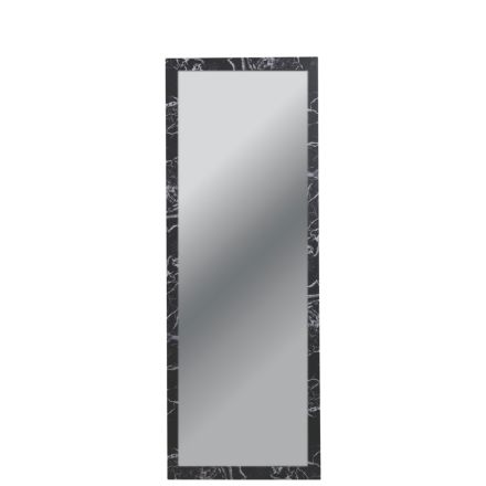 WALL MIRROR PLASTIC BLACK 30x90cm