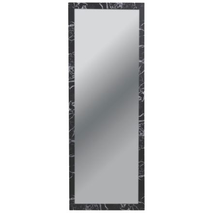 WALL MIRROR PLASTIC BLACK 30x120cm